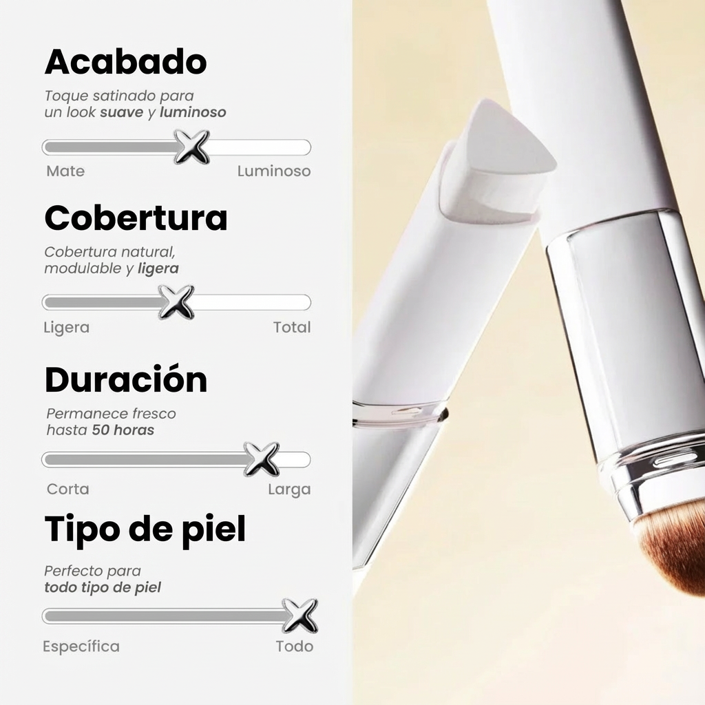 Base de maquillaje adaptativa